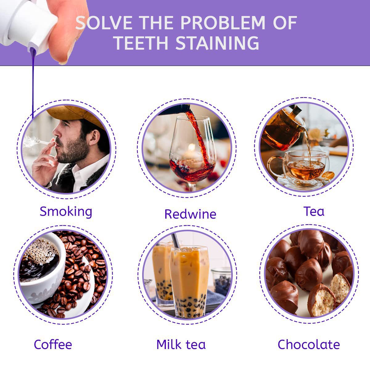 Mousse correctrice antibactérienne dentaire V34