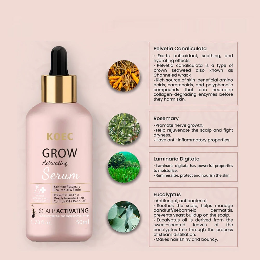 Sérum de croissance pour cheveux longs
