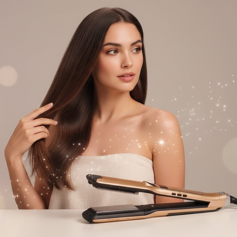 Lisseur vapeur Steam Plus Mini Pro 2.0 – Brushing de pro en 10 minutes